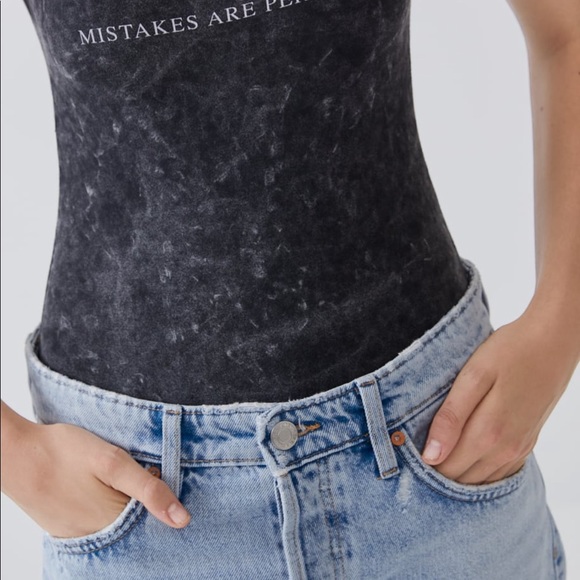 ZARA Washed Effect Graphic Body Suit - Picture 4 of 6